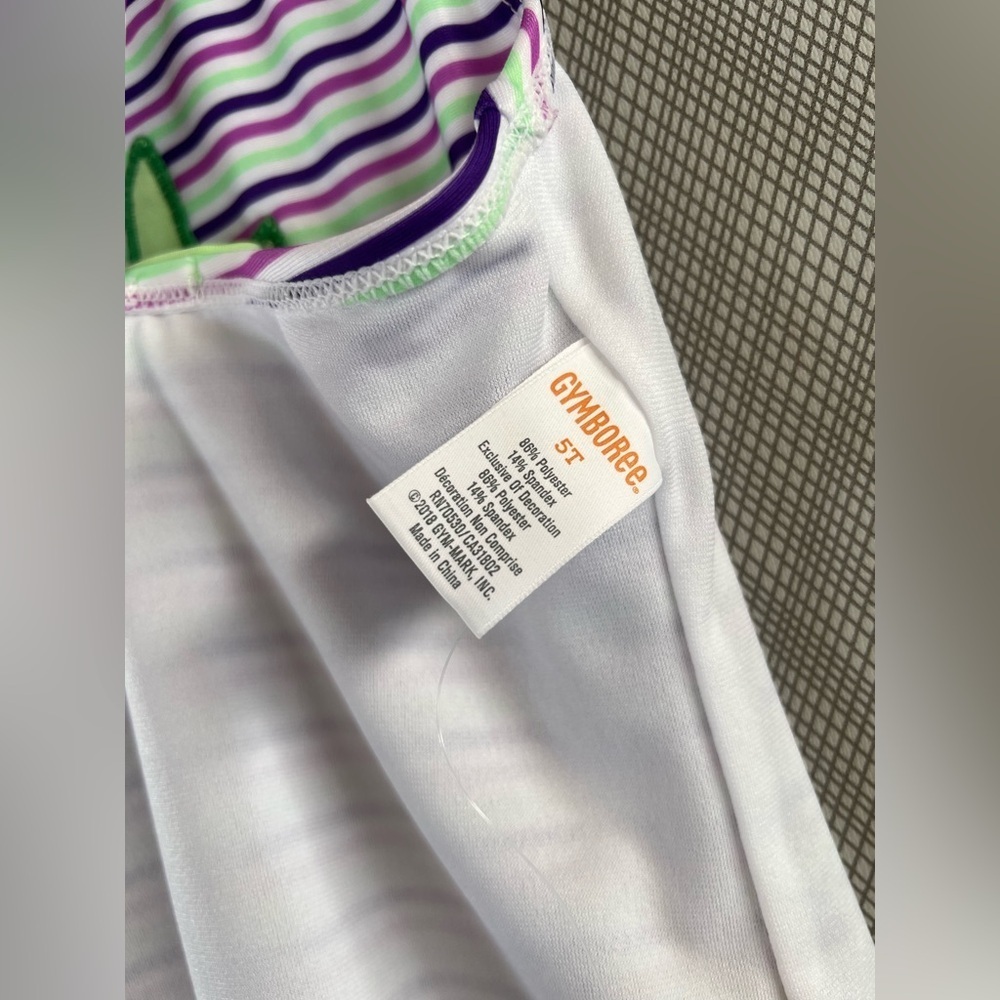 Gymboree- Striped Pineapple Swimsuit (Size 5T) - Picture 4 of 4